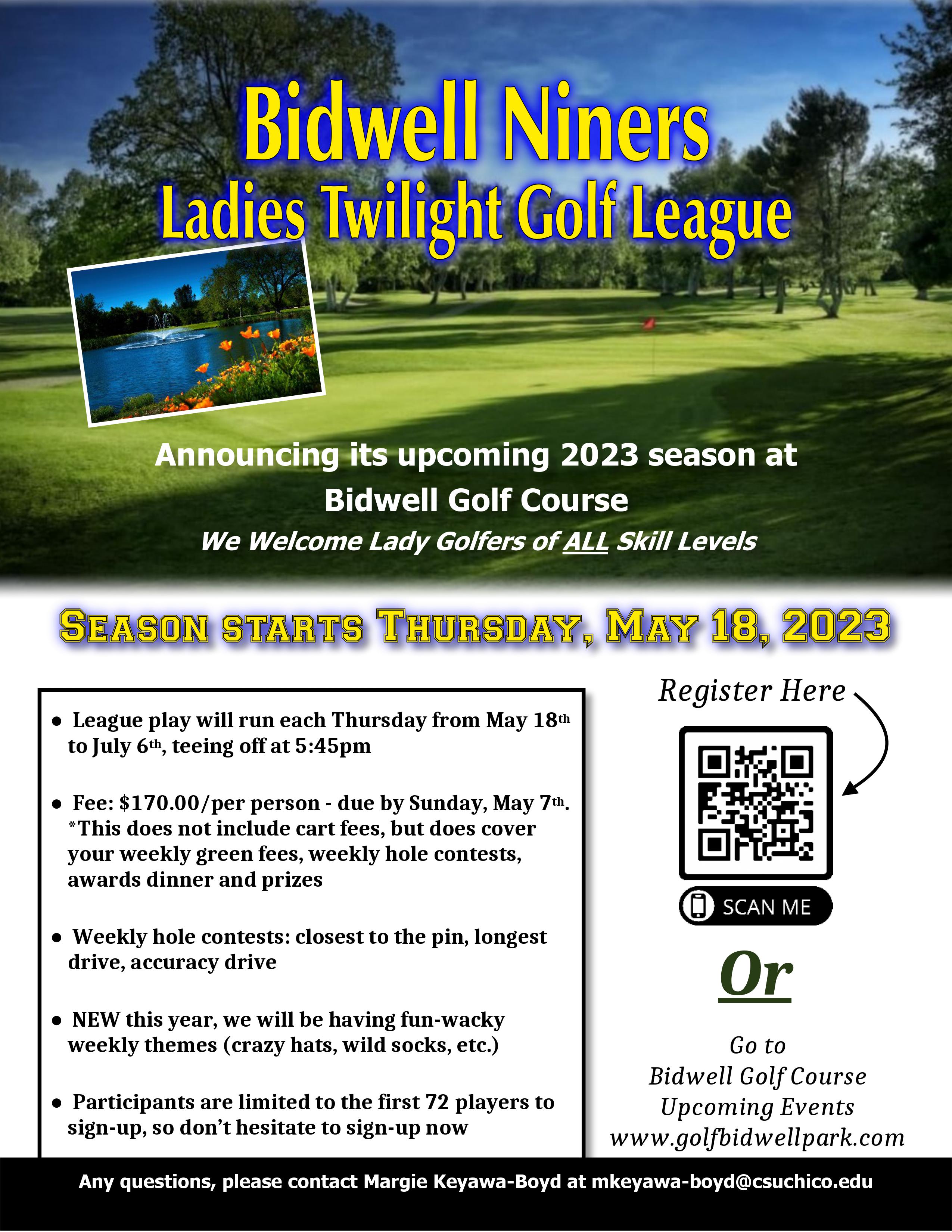 Bidwell Golf 9ers Flyer 2023